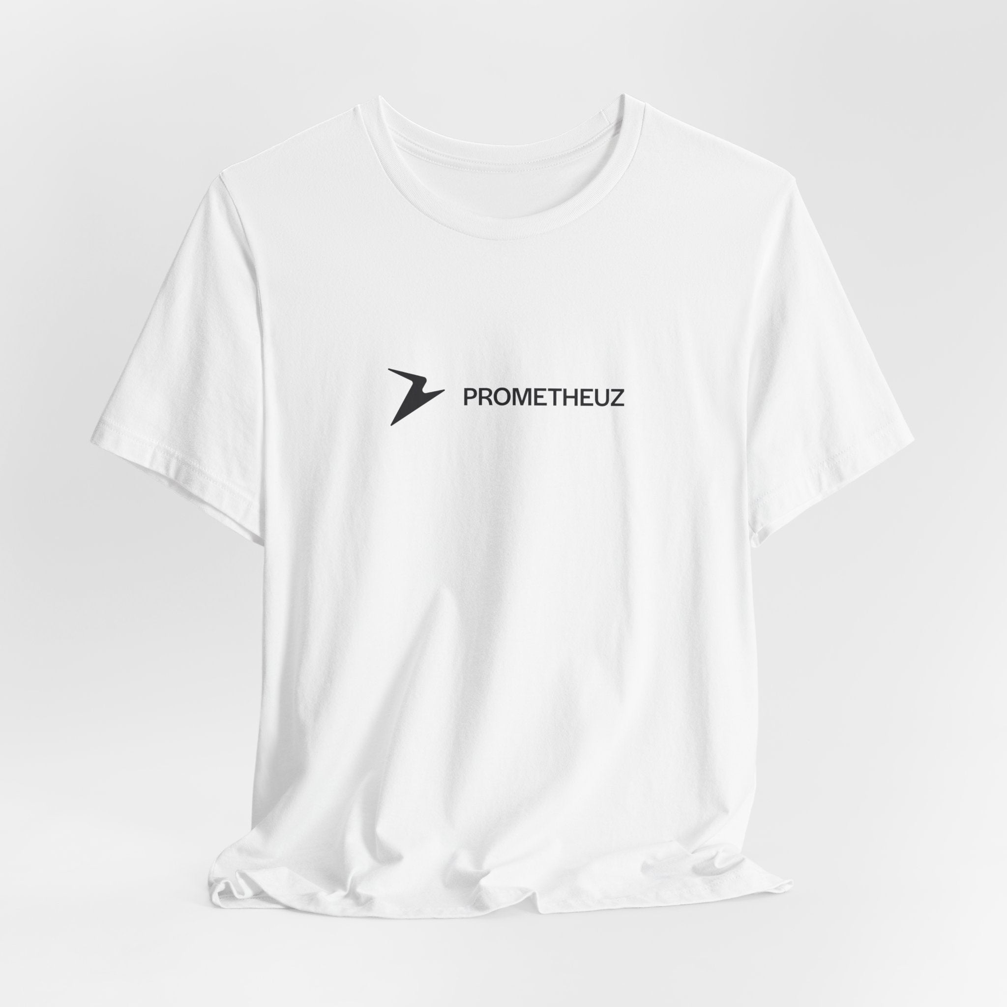 Prometheuz Logo T‑Shirt — Minimal Tech Logo Tee