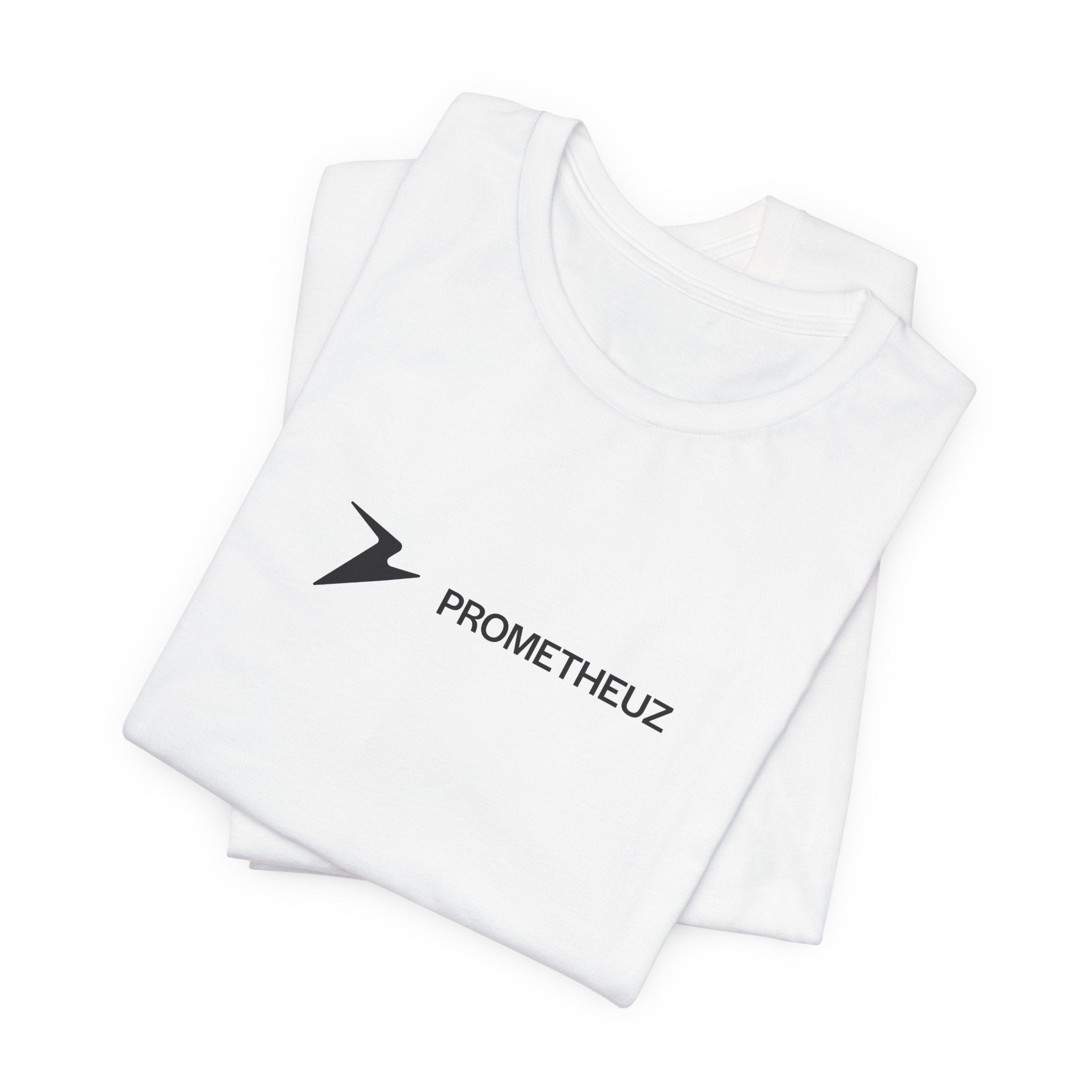 Prometheuz Logo T‑Shirt — Minimal Tech Logo Tee